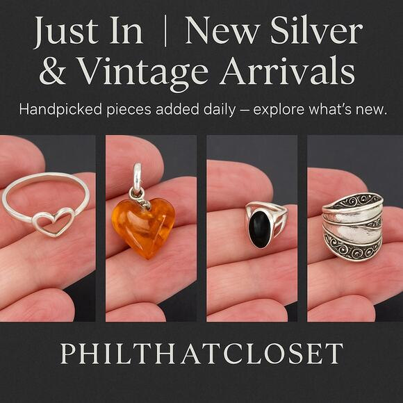 Vintage Sterling Silver 925 Filigree Heart Pendant - Picture 9 of 10